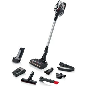 Bosch Serie 8 BSS82SIL1 scopa elettrica Aspirapolvere a bastone Batteria Secco Senza sacchetto Nero, Argento 5 Ah [BSS82SIL1]