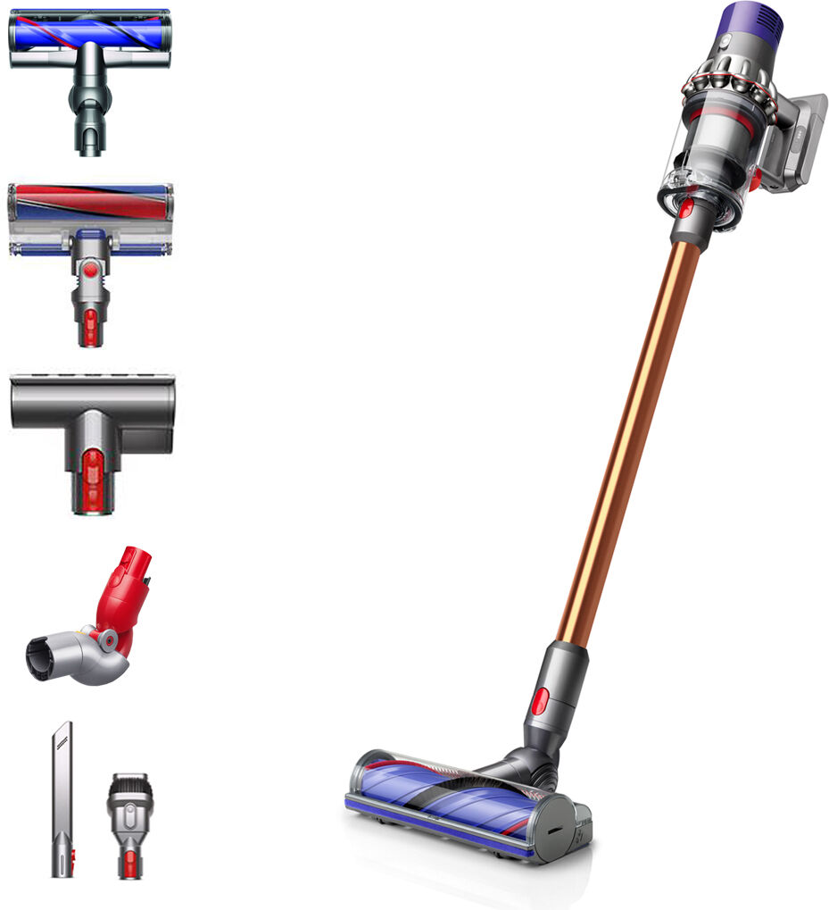 dyson aspiratore portatile  cyclone v10 absolute aspirapolvere senza filo rame, nichel senza sacchetto [448883-01]