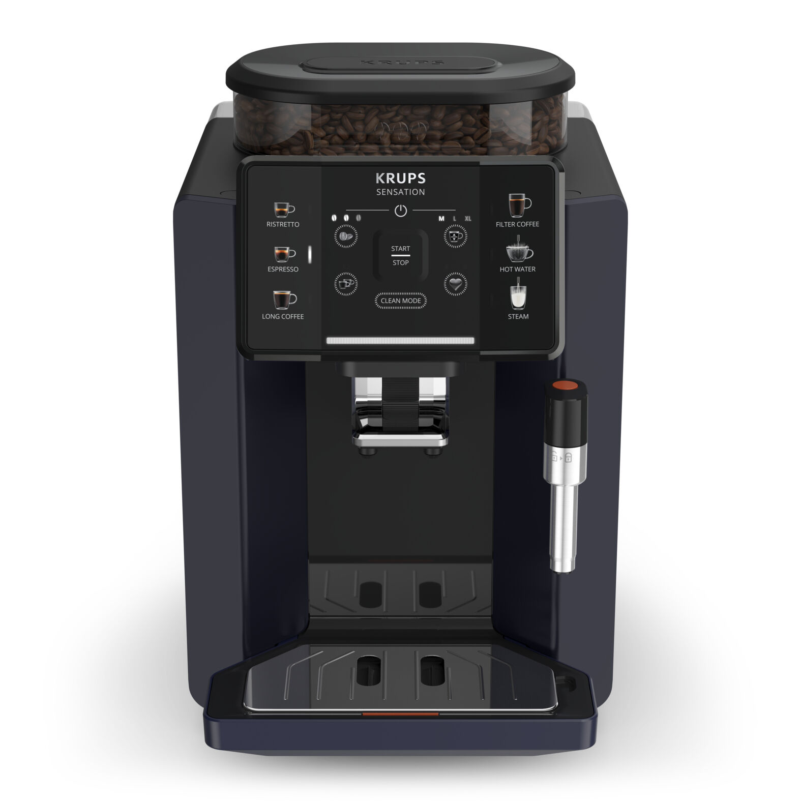 krups macchina per caffè  sensation ea910b automatica espresso 1,7 l [ea910b]