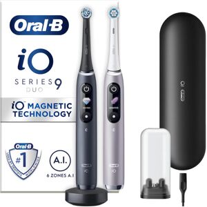 oral-b spazzolino elettrico  io 9 adulto rotante nero, rosa [io series 2. hands bk/pk]