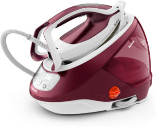 tefal ferro da stiro con caldaia  gv9220 ferro a 2600 w durilium airglide autoclean soleplate borgogna, bianco [gv9220eo]