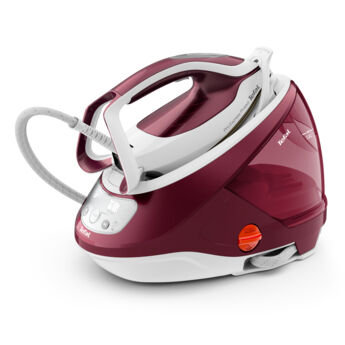 Tefal Ferro da stiro con caldaia  GV9220 ferro a 2600 W Durilium AirGlide Autoclean soleplate Borgogna, Bianco [GV9220EO]