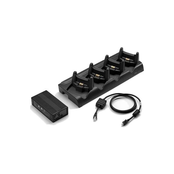 zebra 4-slot ethernet charge cradle kit [crd4001-411ees]