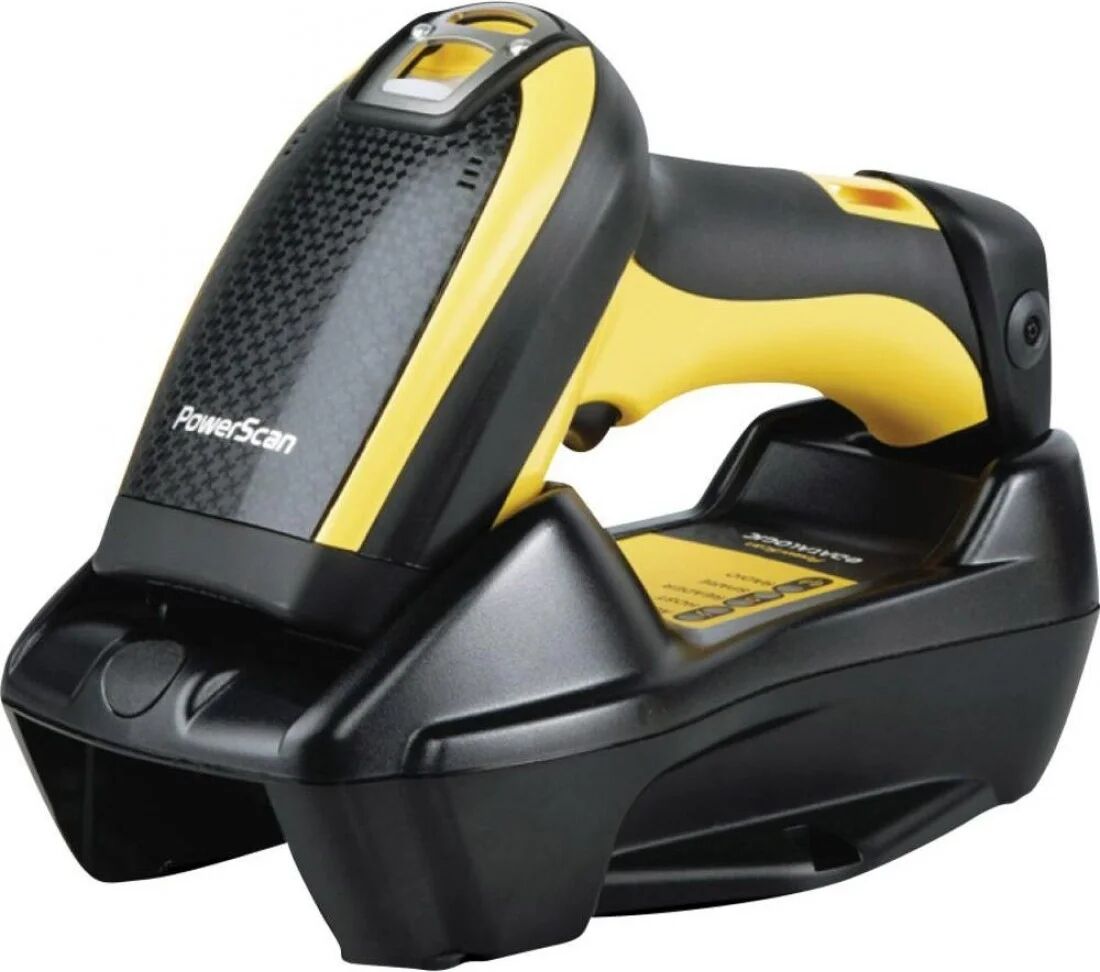 datalogic lettore di codice a barre  powerscan 9501 codici portatile 2d laser nero, giallo [pm9501-hp433rbk20]