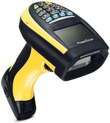 datalogic lettore di codice a barre  powerscan 95x1 auto range codici portatile 1d/2d led nero, giallo [pm9501-dkar433rb]