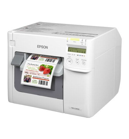 Epson Stampante per etichette/CD  TM-C3500 stampante etichette (CD) Ad inchiostro A colori 720 x 360 DPI 103 mm/s Cablato Collegamento ethernet LAN [C31CD54012CD]