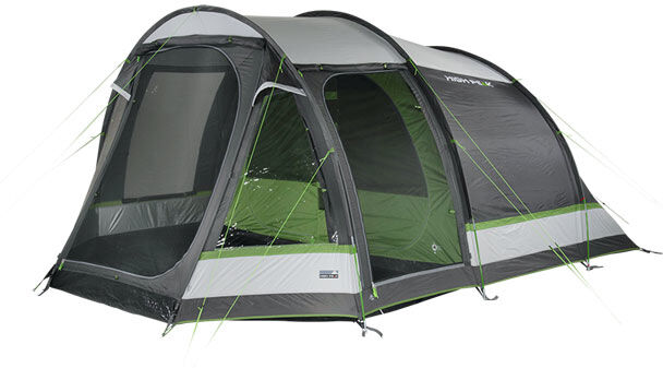 high peak tenda da campeggio  meran 4.0 a cupola 4 persona(e) verde, grigio, grigio chiaro [11806]