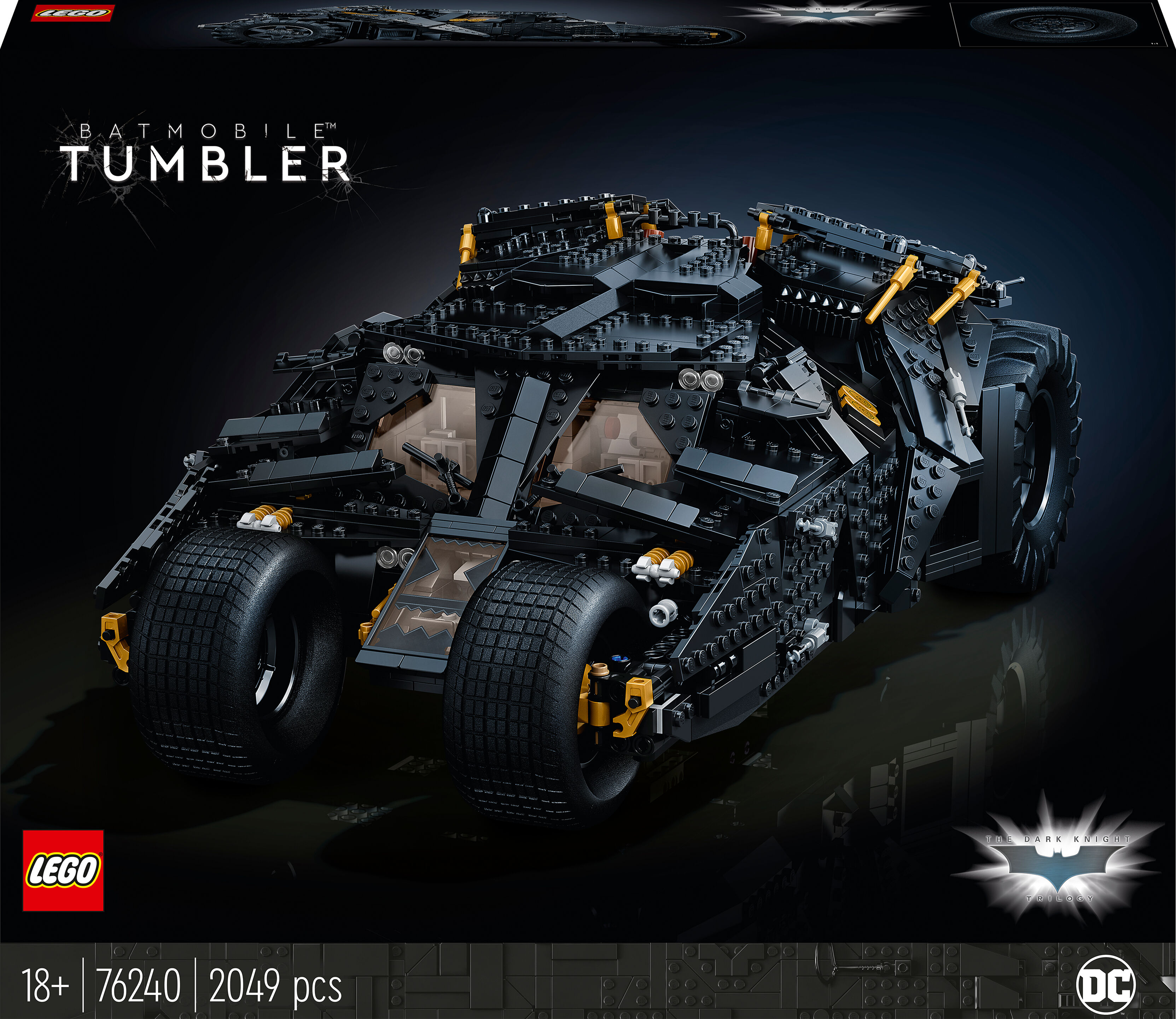 lego marvel super heroes batmobile tumbler [76240]