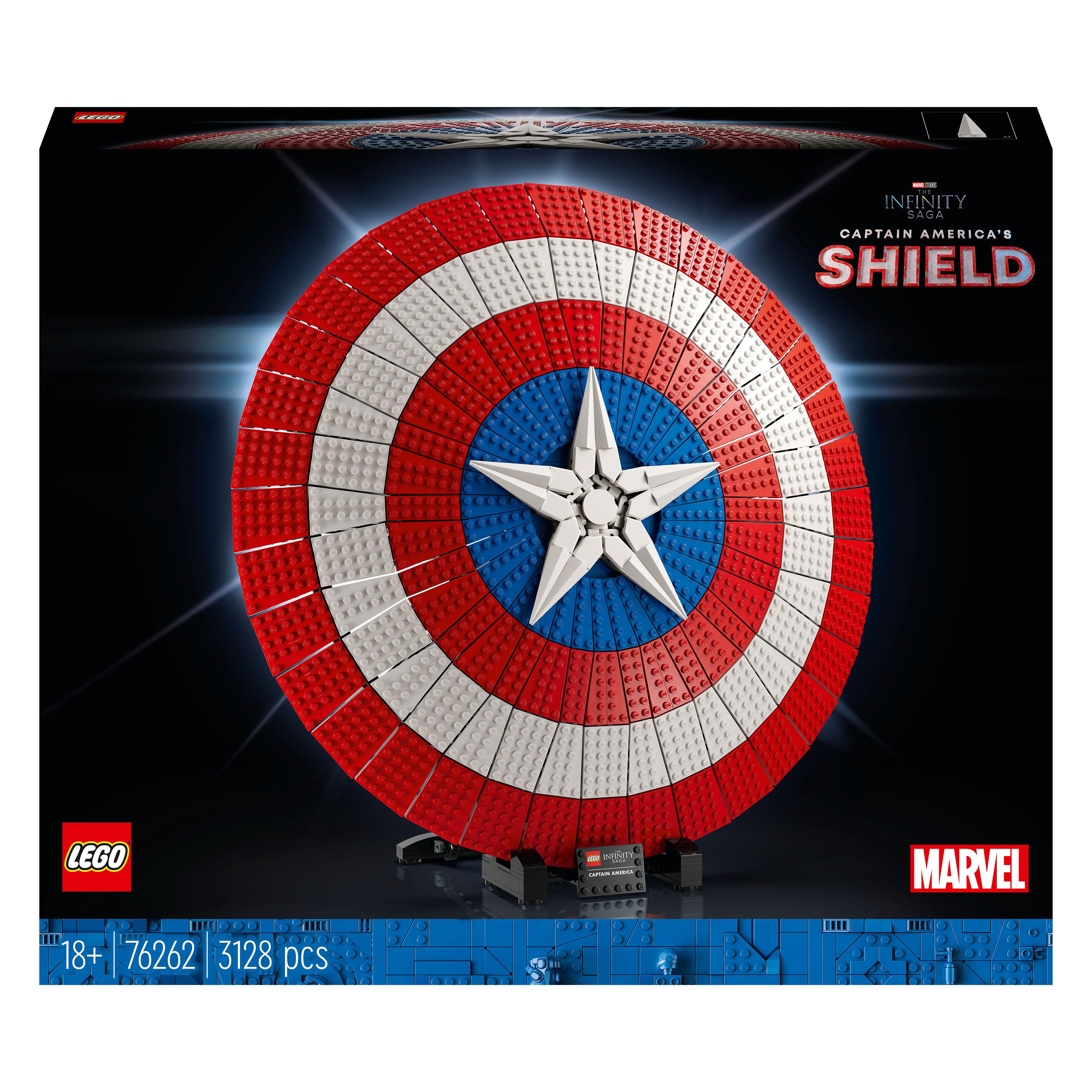 lego marvel super heroes lo scudo di captain america [76262]