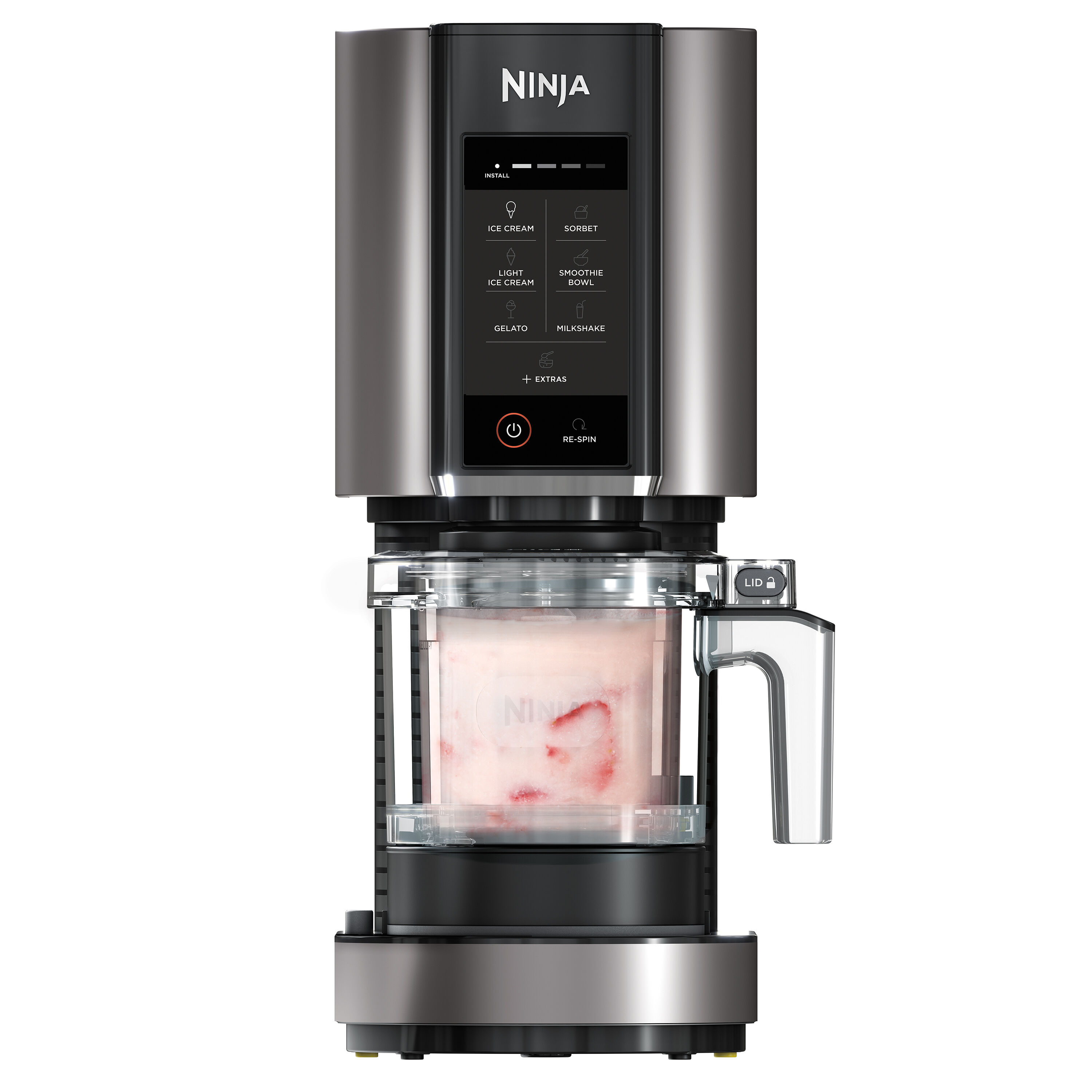 ninja nc300eu macchina per gelato gelatiera tradizionale 0,473 l 800 w nero, argento [nc300eu]