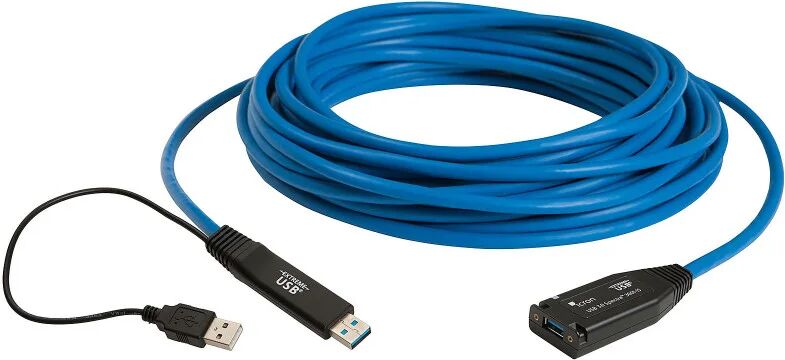 Icron 00-00351 cavo USB 15 m 3.2 Gen 1 (3.1 1) A Nero, Blu