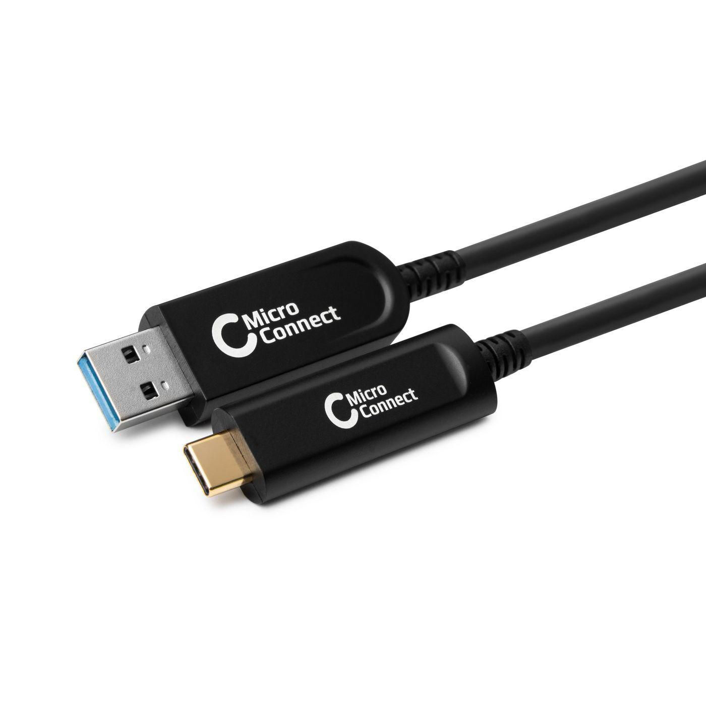 Microconnect MC-USB3.2CA20OP cavo USB 20 m 3.2 Gen 2 (3.1 2) A C Nero [MC-USB3.2CA20OP]