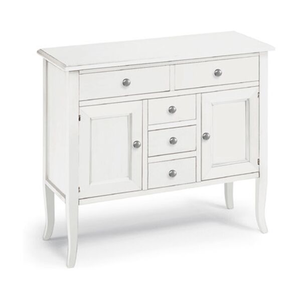 credenza touliper classica in legno bianco 100 x 40