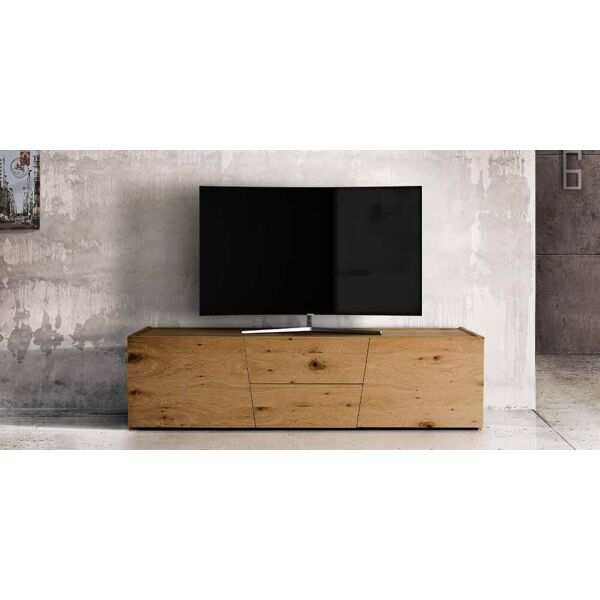 mobile porta tv in rovere nodato naturale 165 x 45 x 45