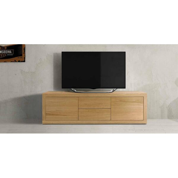 mobile porta tv in legno naturale 170 x 45 x 50