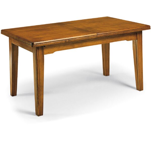 tavolo classico in legno massello da pranzo allungabile da 45cm