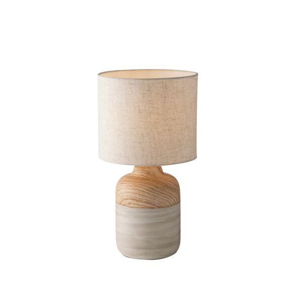 lampadario lumetto woody table and floor lamp colore avorio 60w mis 22 x 41 cm