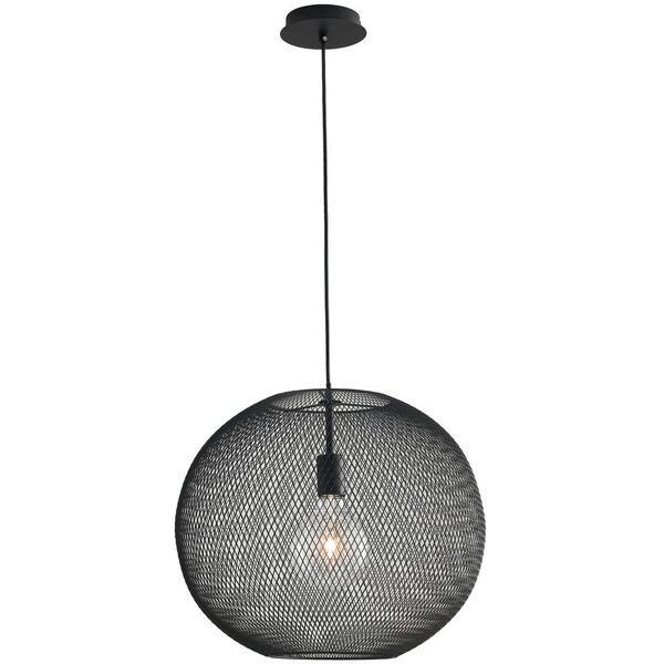 lampadario sospensione esedra industrial vintage colore nero 60w mis.50 x 40 x 120 cm