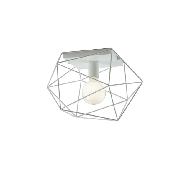 lampadario plafoniera abraxas class colore bianco 60w mis 30 x 30 x 26,5 cm