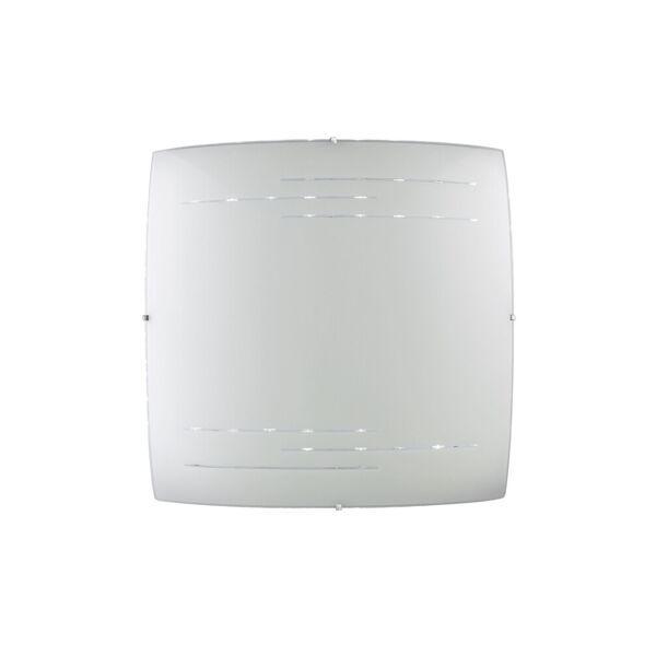 lampadario plafoniera led charme coordinati colore bianco 60w mis 55 x 55 cm