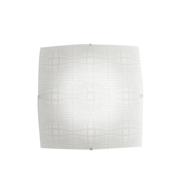 pro-ject lampadario plafoniera led project coordinati colore bianco 36w mis 40 x 40 cm