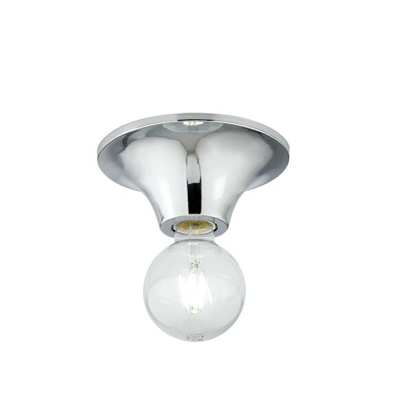 lampadario plafoniera vesevus coordinati colore cromo 60w mis 18 x 8 cm