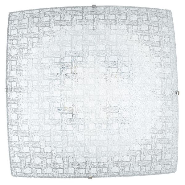 lampadario plafoniera led pamela ceiling lamp colore bianco 18w mis 30 x 30 cm