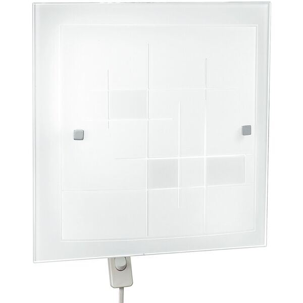 lampadario plafoniera musa ceiling lamp colore bianco 60w mis 30 x 30 cm