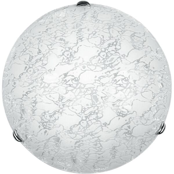 lampadario plafoniera ghiaccio ceiling lamp colore bianco 60w mis 30 cm