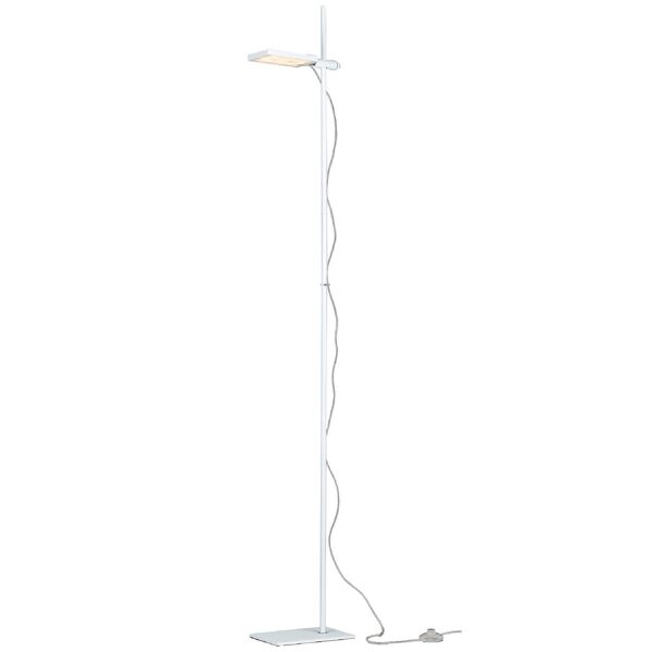 lampadario piantana led book moderno colore bianco 17w dim 25 x 182 x 16 cm