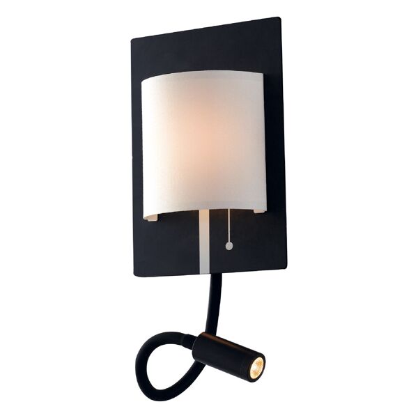 lampadario applique led pop eclettico colore nero bianco 6w mis 16 x 35 x 18 cm