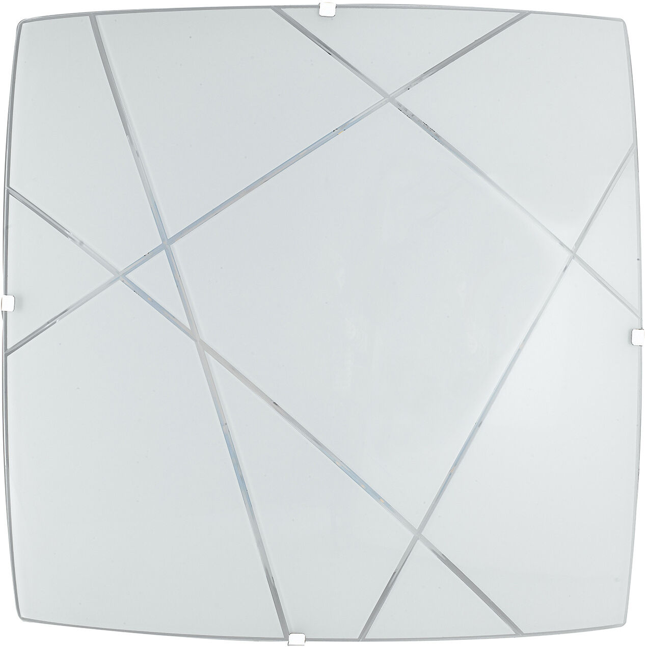 lampadario plafoniera led alexia ceiling lamp colore bianco 24w mis 40 x 40 cm