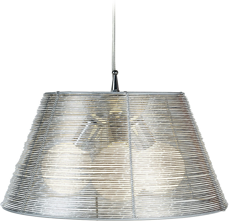 Lampadario Sospensione Spri Henging Colore Silver 60W Mis 45 x 120 cm