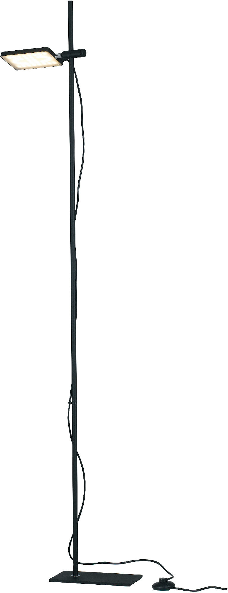 Lampadario Piantana Led Book Moderno Colore Nero 17W Dim 25 x 182 x 16 cm