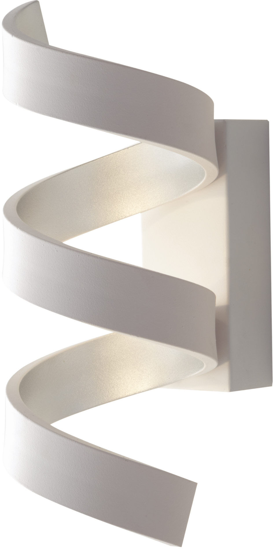 Lampadario Applique Led Helix Moderno Colore Bianco Silver 9W Dim 10 x 26 x 13,5 cm