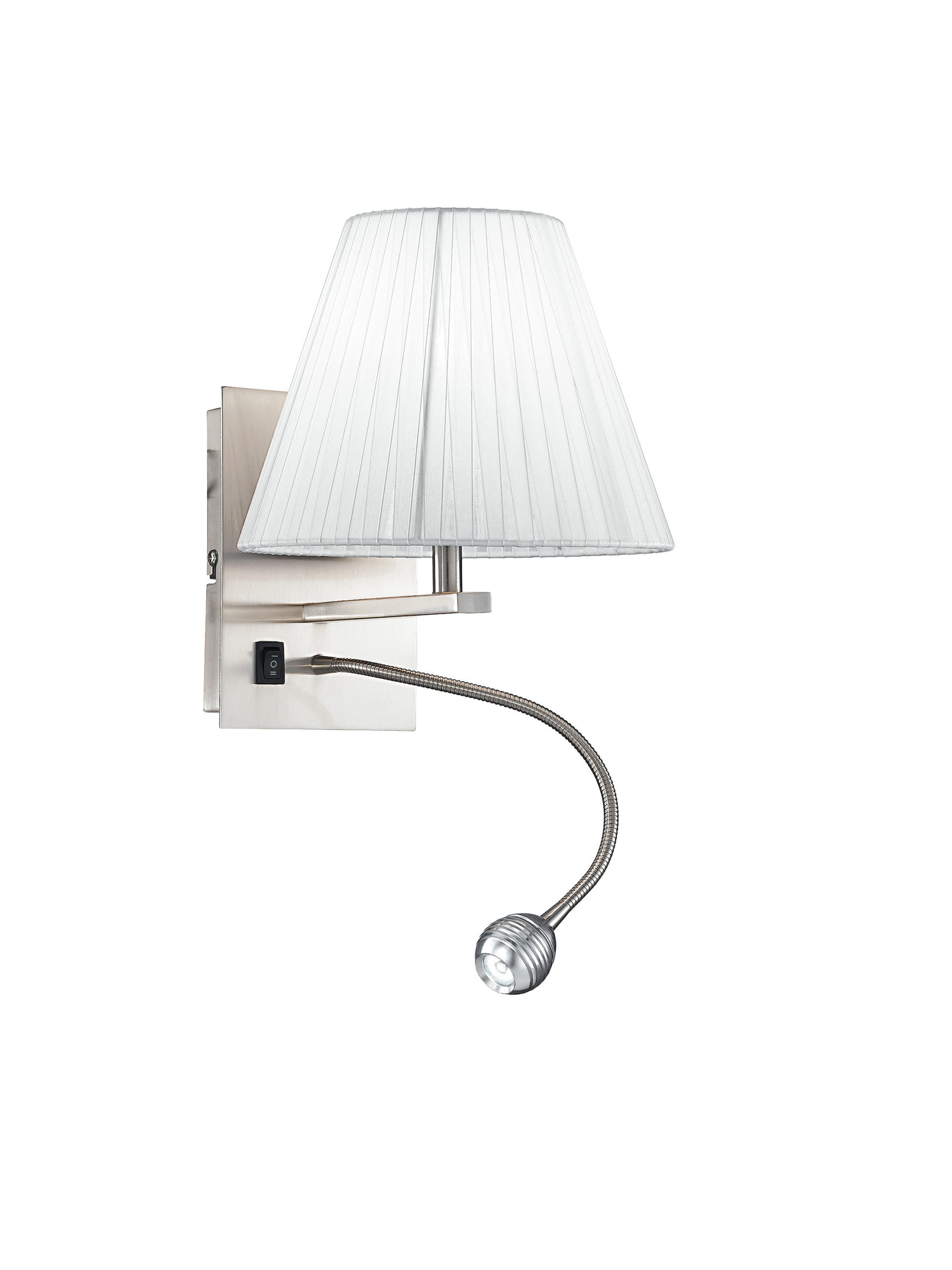 Lampadario Applique Led Helly, Tondo, Eclettico, Colore Bianco, 40W, Mis. 20 x 24 x 25 cm