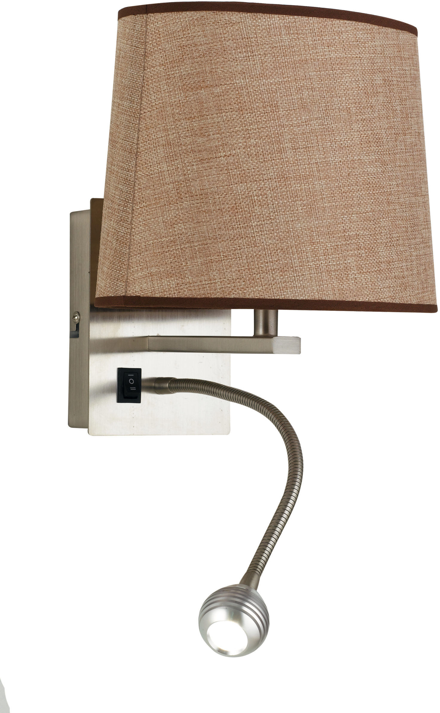 Lampadario Applique Led Helly Ovale Eclettico Colore Ecru 40W Mis 19,5 x 24 x 25 cm