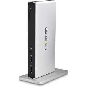 Startech.Com Startech docking station universale per laptop usb 3.0 a doppia uscita dvi gigabit ethernet con adattatori hdmi / vga