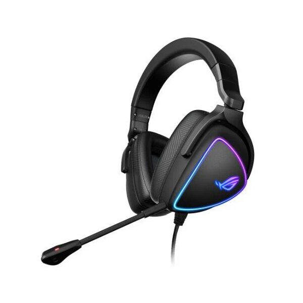 asus rog delta cuffie con microfono gaming rgb cavo usb tipo c nero