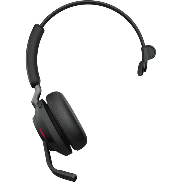 gn audio jabra evolve2 65 cuffie mono wireless cuffie certificate per microsoft teams e con funzione noise cancelling batteria a lunga durata adattatore bluetooth usb-a nero