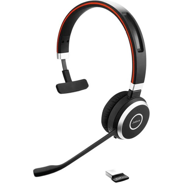 gn audio jabra evolve 65 auricolare con cavo e senza cavo a padiglione micro-usb bluetooth base di ricarica nero