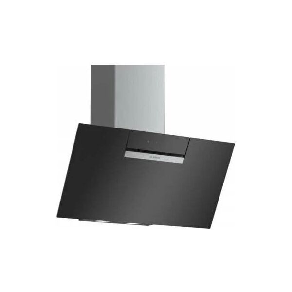 bosch cappa a camino a muro inclinata 80 cm colore nero