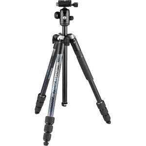 Manfrotto mii4 kit treppiedi in alluminio 4 sezioni con testa a sfera e borsa nero