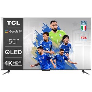 TCL TV QLED Ultra HD 4K 50 50C649 Smart TV Google TV 2023 Titanio