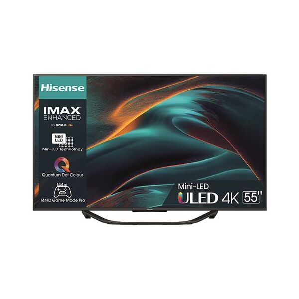 hisense tv mini led ultra hd 4k 55 55u79kq smart tv vidaa u 2023 grigio