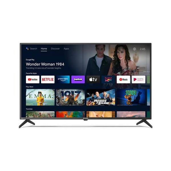 sharp tv led full hd 40 lc-40fh2ea android tv