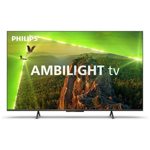 philips tv led ultra hd 4k 43pus8118/12 43 ambilight 3 hdr10 3 hdmi 2 usb dolby atmos colore nero