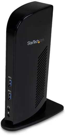 startech.com startech docking station universale usb3.0 per laptop- -dvi hdmi video doppio con ethernet audio