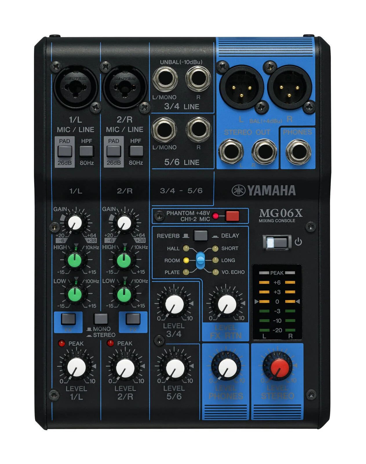 Yamaha mg06x mixer professionale con effetti per live karaoke
