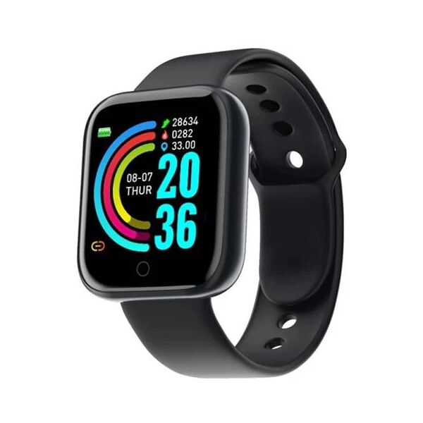 wokex orologi intelligenti uomo donna smart watch monitor per la pressione sanguigna orologi sportivi fitness bracciale (nero